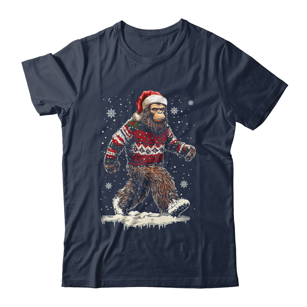 Christmas Bigfoot Sasquatch Funny Bigfoot Ugly Christmas Shirt & Sweatshirt | siriusteestore