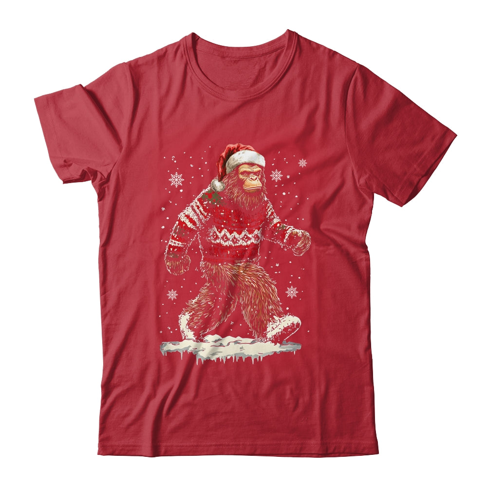 Christmas Bigfoot Sasquatch Funny Bigfoot Ugly Christmas Shirt & Sweatshirt | siriusteestore