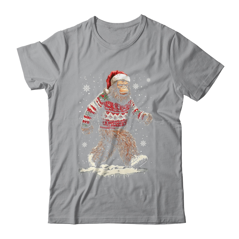 Christmas Bigfoot Sasquatch Funny Bigfoot Ugly Christmas Shirt & Sweatshirt | siriusteestore