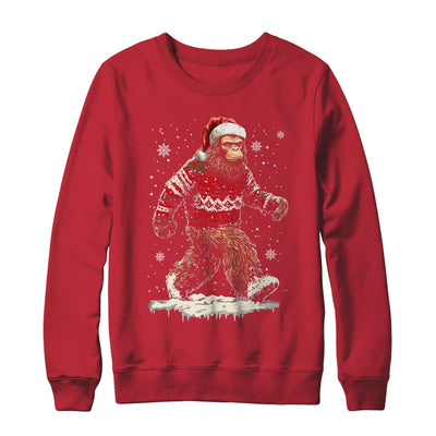 Christmas Bigfoot Sasquatch Funny Bigfoot Ugly Christmas Shirt & Sweatshirt | siriusteestore