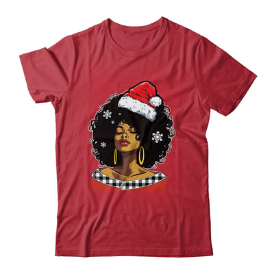 Christmas Black African American Santa Hat Xmas Afro Woman Shirt & Sweatshirt | siriusteestore