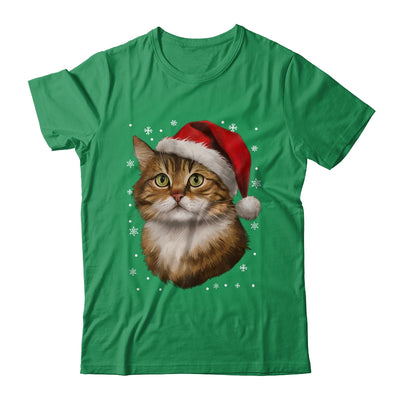 Christmas Cat Snow Xmas Graphic Cute Cat Lover Men Women Shirt & Sweatshirt | siriusteestore