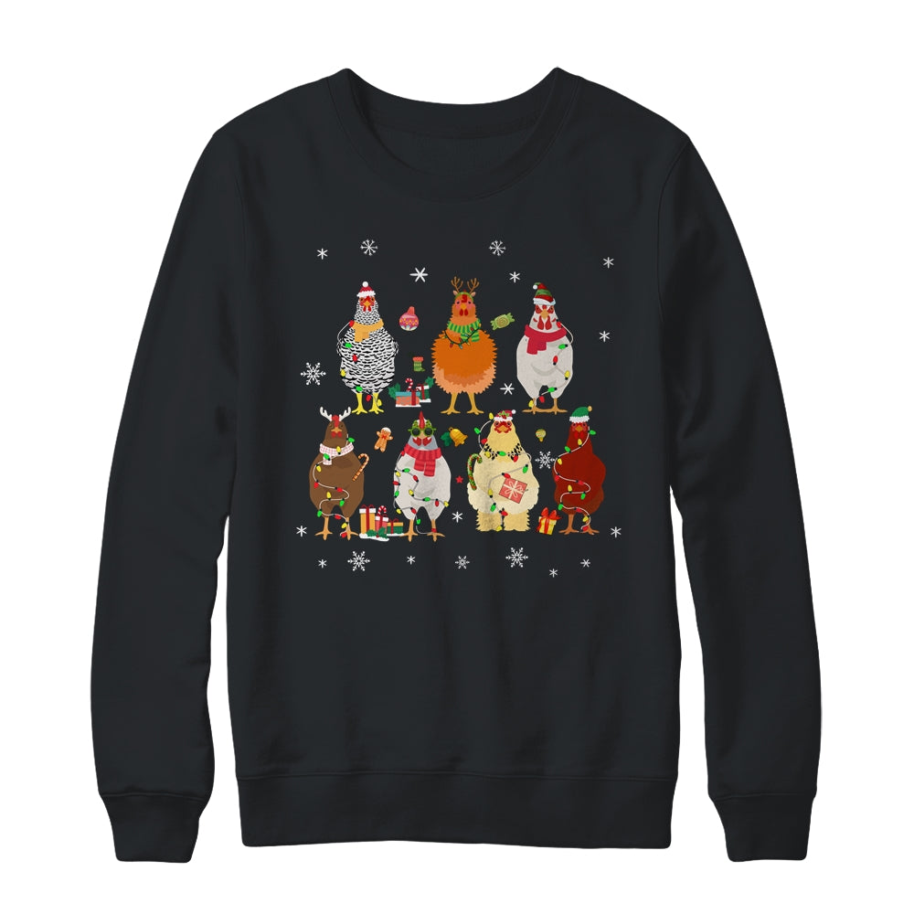 Christmas Chickens Farm Heifer Christmas For Women Shirt & Sweatshirt | siriusteestore
