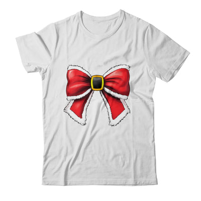 Christmas Coquette Bow Christmas Santa Bow Christmas Design Shirt & Sweatshirt | siriusteestore