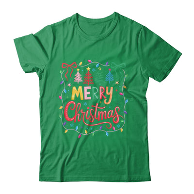 Christmas Coquette Bow Merry Christmas Tree Women Girls Shirt & Sweatshirt | siriusteestore