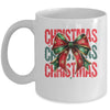 Christmas Coquette Bow Retro Christmas Season Girls Women Mug | siriusteestore