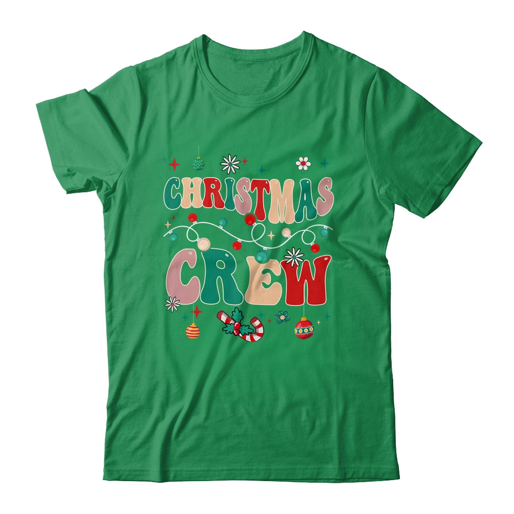 Christmas Crew Xmas Lights Happy Holiday Women Girl Groovy Shirt & Sweatshirt | siriusteestore