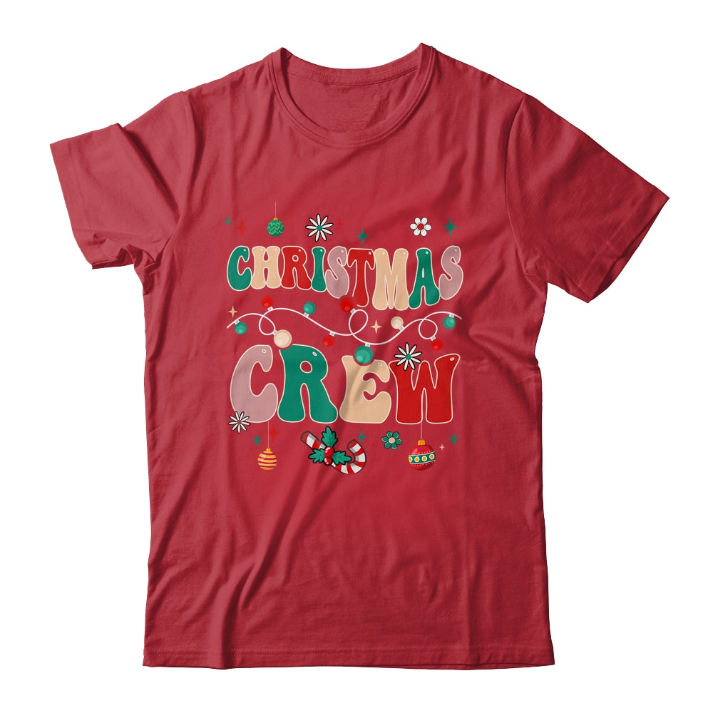 Christmas Crew Xmas Lights Happy Holiday Women Girl Groovy Shirt & Sweatshirt | siriusteestore