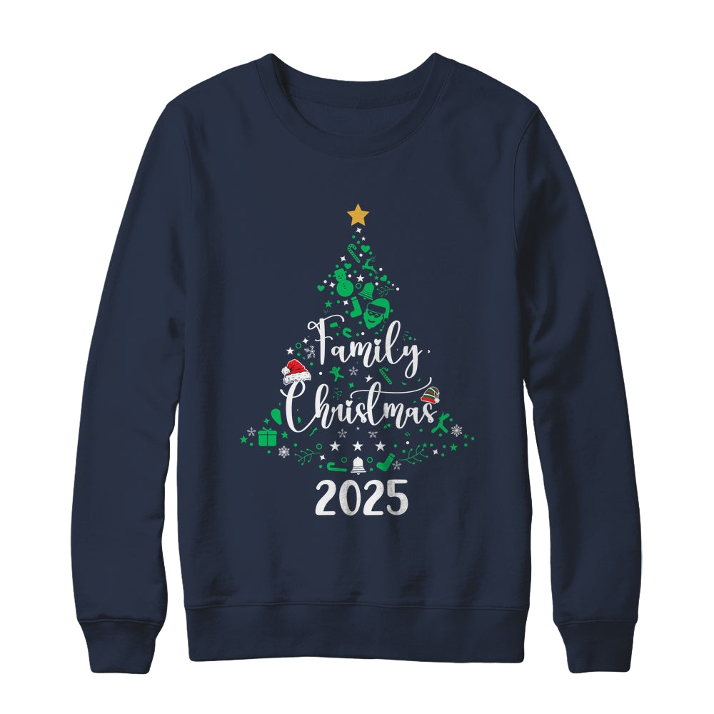 Christmas Family 2025 Xmas Christmas Tree For Men Women Shirt & Sweatshirt | siriusteestore