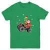 Christmas Family Matching Santa Truck Dinosaur Boys Kids Youth Shirt | siriusteestore