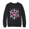 Christmas Flamingo Santa Hat Xmas Lights Flamingo Snowflakes Shirt & Sweatshirt | siriusteestore