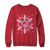 Christmas Flamingo Santa Hat Xmas Lights Flamingo Snowflakes Shirt & Sweatshirt | siriusteestore
