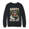 Christmas Funny Santa Boats And Ho Ho Hos Boat Captain Men Shirt & Sweatshirt | siriusteestore