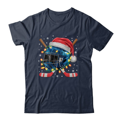 Christmas Ice Hockey Helmet Santa Xmas Men Boys Kids Teen Shirt & Sweatshirt | siriusteestore