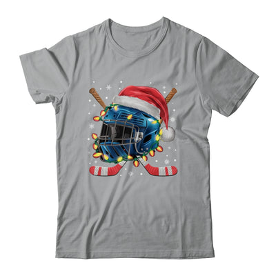 Christmas Ice Hockey Helmet Santa Xmas Men Boys Kids Teen Shirt & Sweatshirt | siriusteestore
