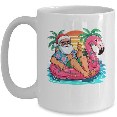 Christmas In July Boys Girls Kids Santa Flamingo Summer Xmas Mug | siriusteestore