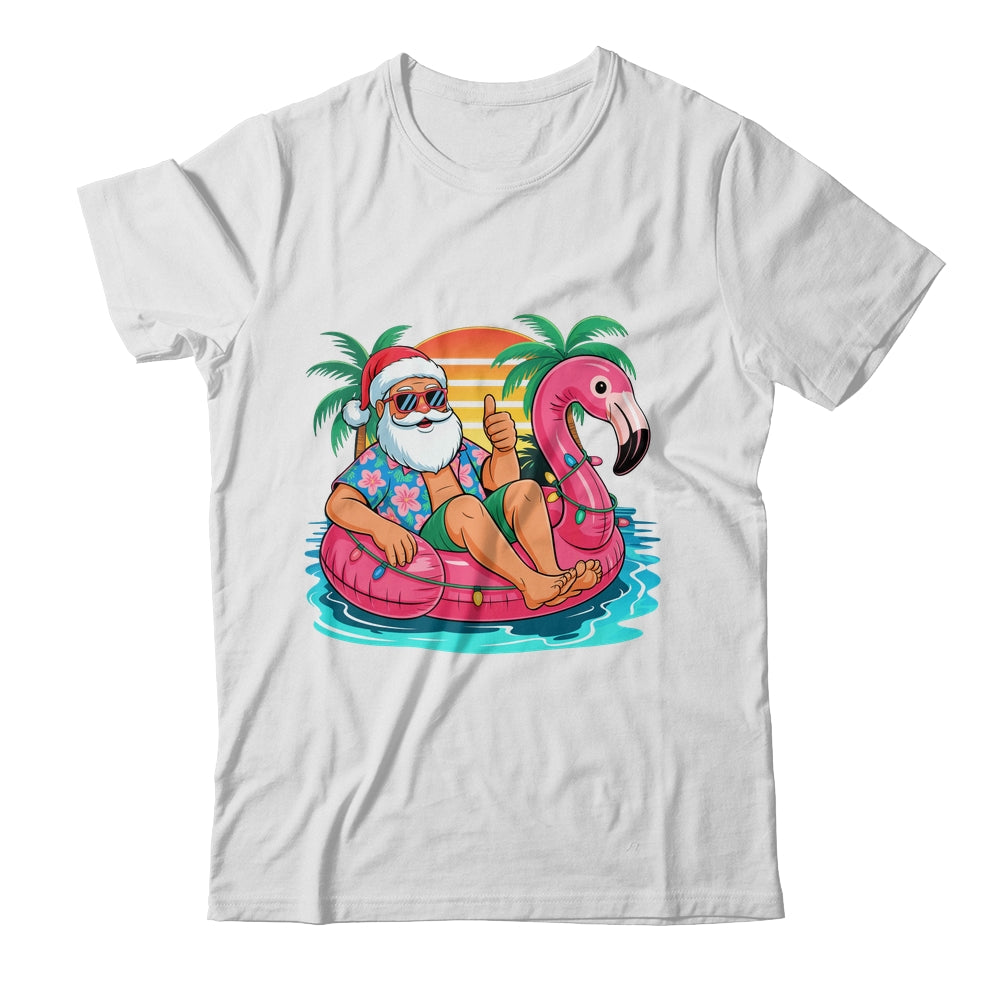Christmas In July Boys Girls Kids Santa Flamingo Summer Xmas Shirt & Tank Top | siriusteestore