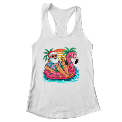 Christmas In July Boys Girls Kids Santa Flamingo Summer Xmas Shirt & Tank Top | siriusteestore