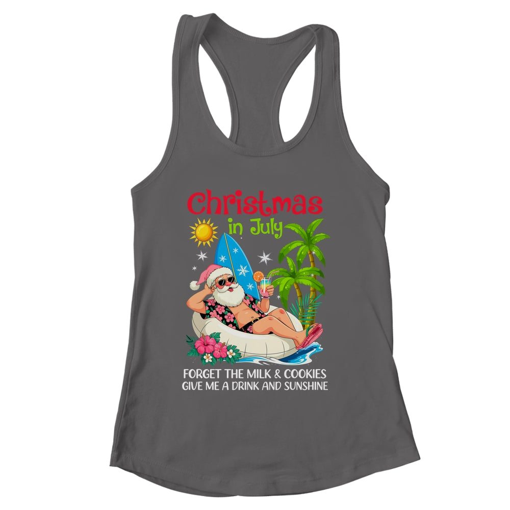 Christmas In July Palm Tree Beach Hawaii Summer Santa Mens Shirt & Tank Top | siriusteestore
