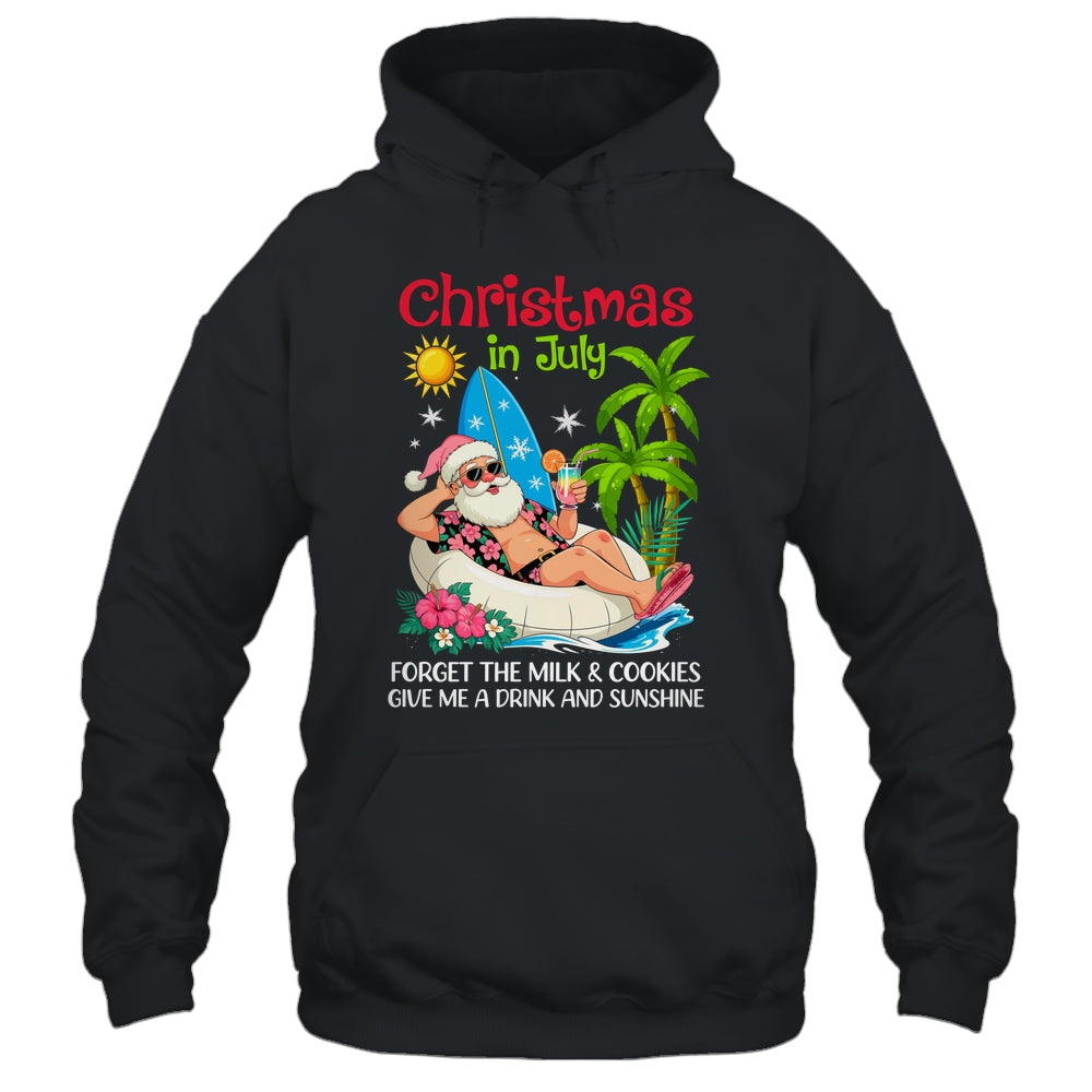Christmas In July Palm Tree Beach Hawaii Summer Santa Mens Shirt & Tank Top | siriusteestore