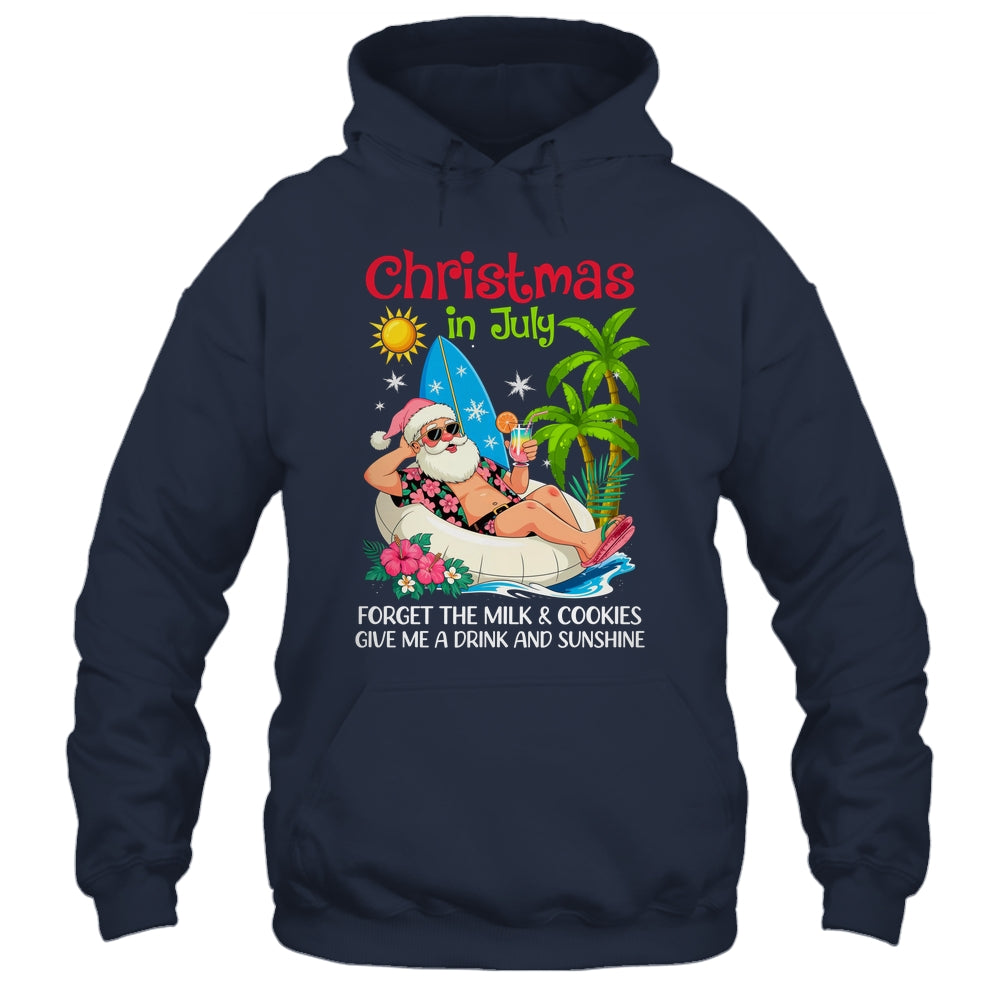 Christmas In July Palm Tree Beach Hawaii Summer Santa Mens Shirt & Tank Top | siriusteestore