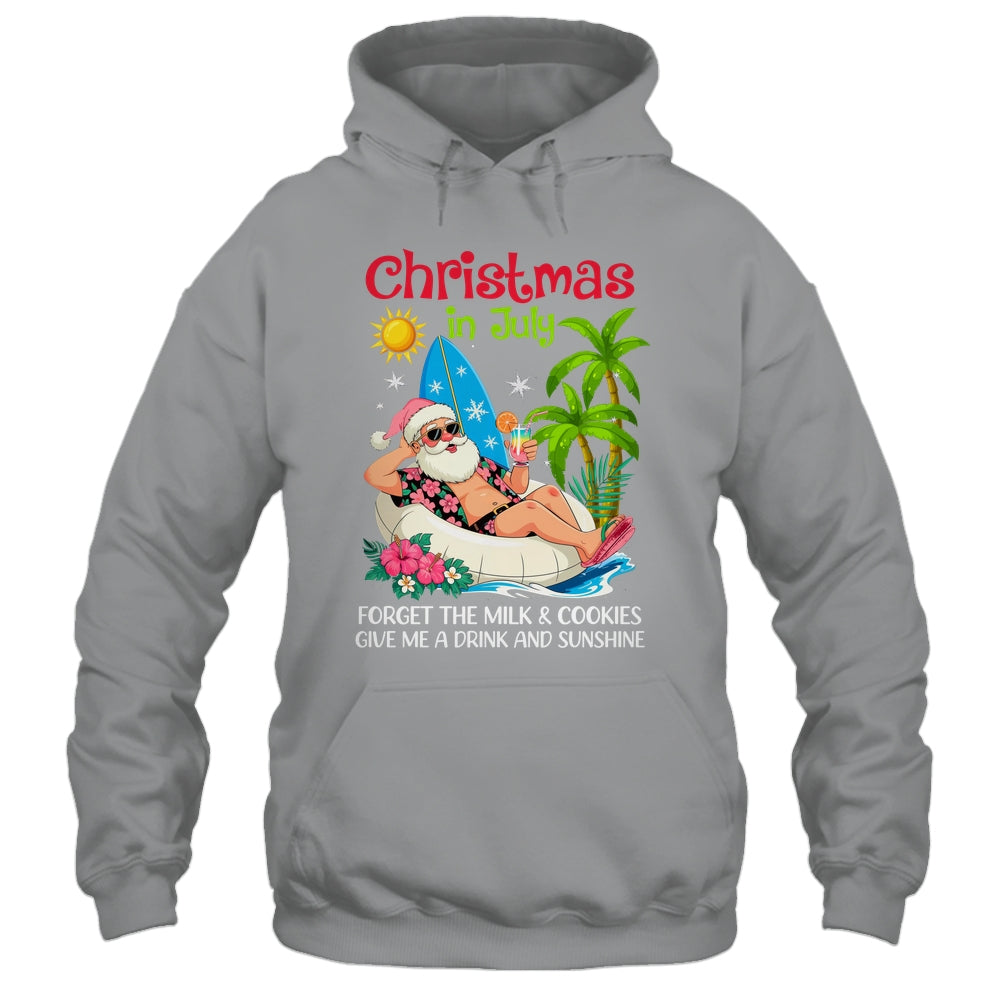 Christmas In July Palm Tree Beach Hawaii Summer Santa Mens Shirt & Tank Top | siriusteestore