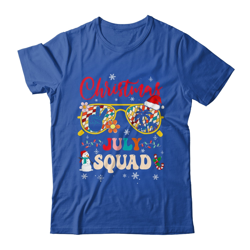 Christmas In July Squad Sunglasses Summer Beach Funny Women Shirt & Tank Top | siriusteestore