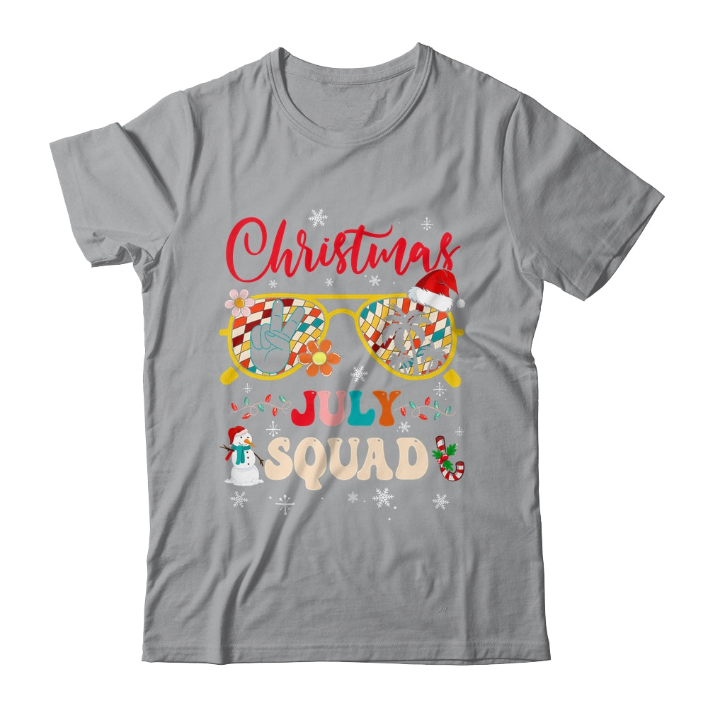 Christmas In July Squad Sunglasses Summer Beach Funny Women Shirt & Tank Top | siriusteestore