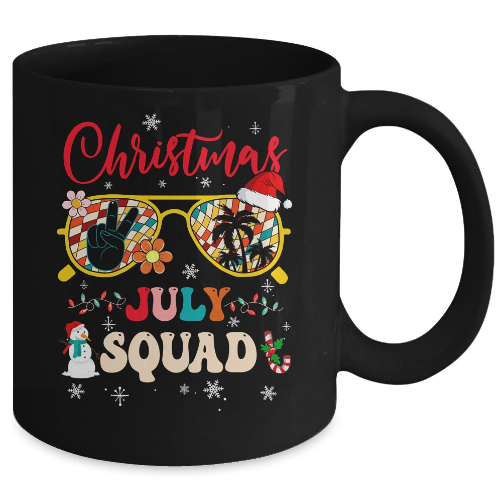 Christmas In July Squad Sunglasses Summer Beach Funny Women Mug | siriusteestore