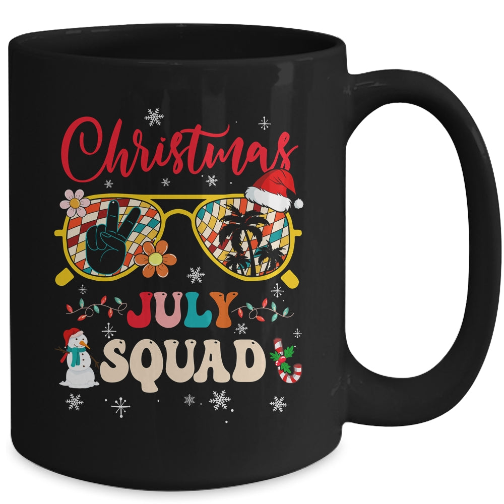 Christmas In July Squad Sunglasses Summer Beach Funny Women Mug | siriusteestore