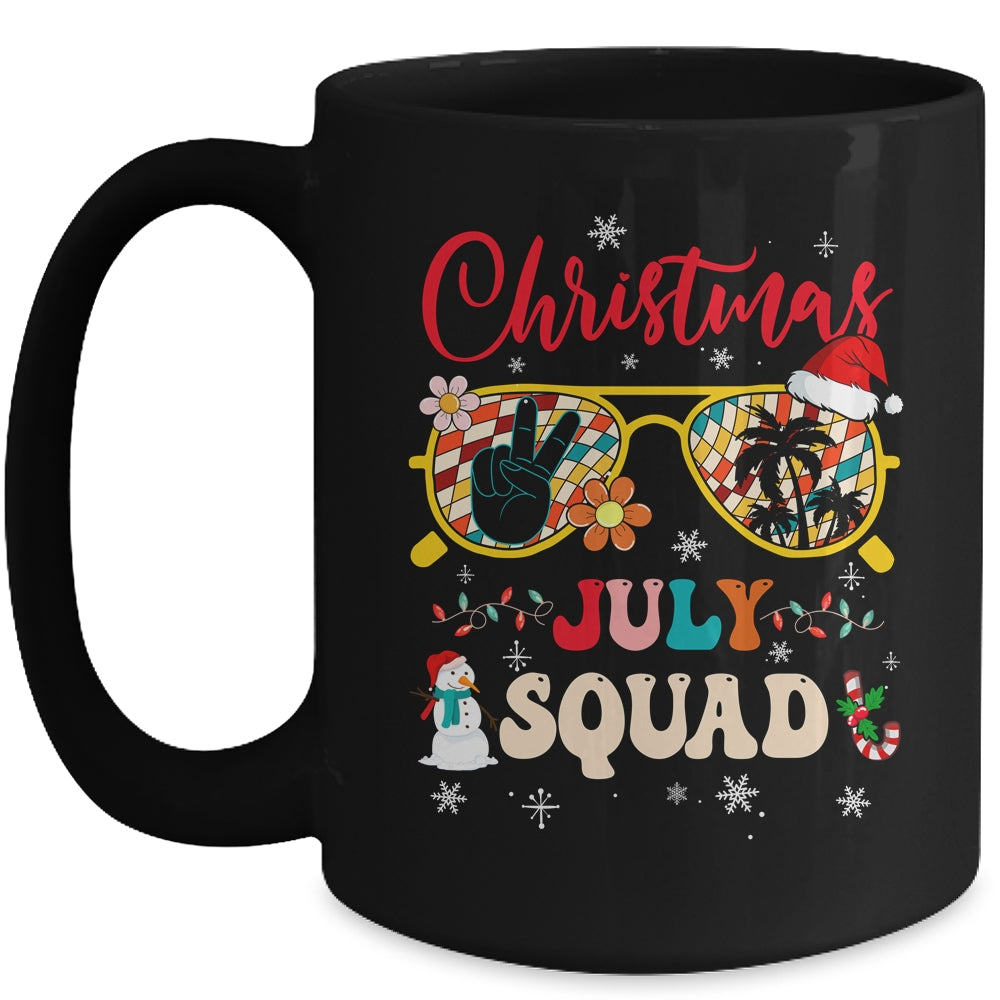 Christmas In July Squad Sunglasses Summer Beach Funny Women Mug | siriusteestore