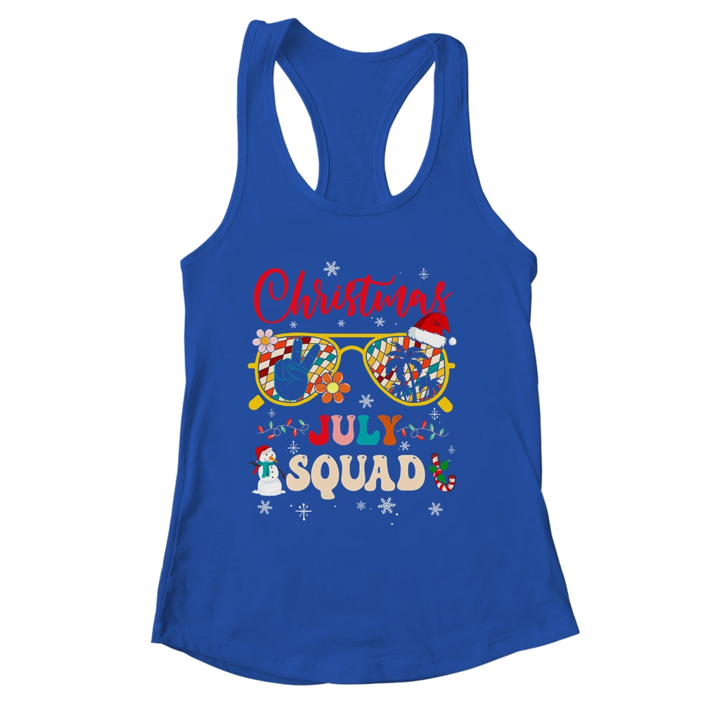 Christmas In July Squad Sunglasses Summer Beach Funny Women Shirt & Tank Top | siriusteestore