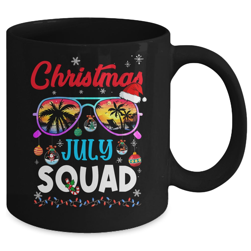 Christmas In July Squad Sunglasses Summer Beach Funny Xmas Mug | siriusteestore