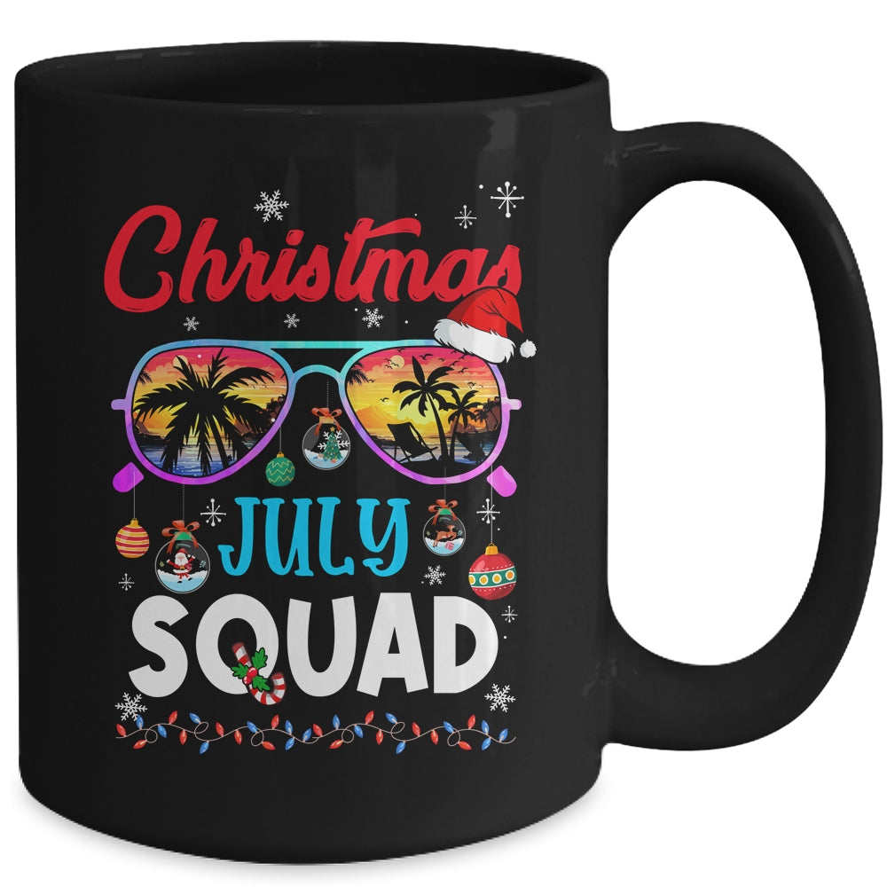 Christmas In July Squad Sunglasses Summer Beach Funny Xmas Mug | siriusteestore