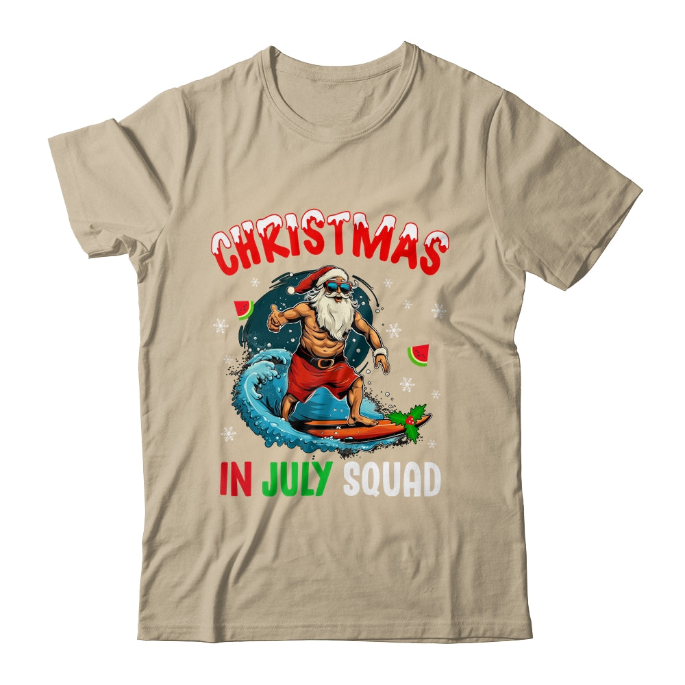 Christmas In July Summer Santa Claus Beach Hawaii Surf Shirt & Tank Top | siriusteestore