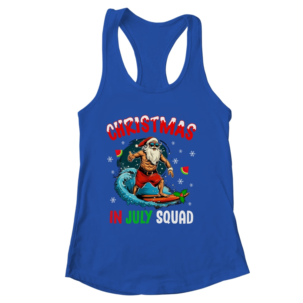 Christmas In July Summer Santa Claus Beach Hawaii Surf Shirt & Tank Top | siriusteestore