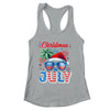 Christmas In July Summer Vacation Hawaii Santa USA Flag Men Shirt & Tank Top | siriusteestore
