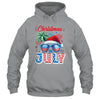 Christmas In July Summer Vacation Hawaii Santa USA Flag Men Shirt & Tank Top | siriusteestore