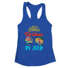 Christmas In July Sunglasses Santa Flamingo Summer Vacation Shirt & Tank Top | siriusteestore