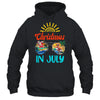 Christmas In July Sunglasses Santa Flamingo Summer Vacation Shirt & Tank Top | siriusteestore