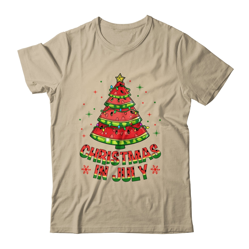 Christmas In July Watermelon Tree Summer Mens Womens Kids Shirt & Tank Top | siriusteestore