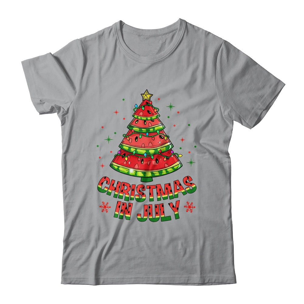 Christmas In July Watermelon Tree Summer Mens Womens Kids Shirt & Tank Top | siriusteestore