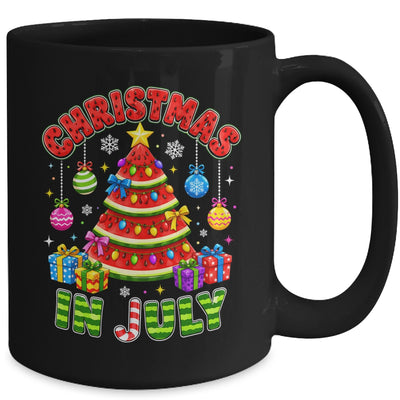 Christmas In July Watermelon Xmas Tree Summer Men Women Kids Mug | siriusteestore