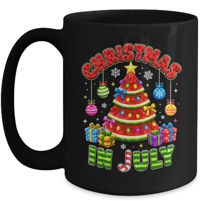 Christmas In July Watermelon Xmas Tree Summer Men Women Kids Mug | siriusteestore