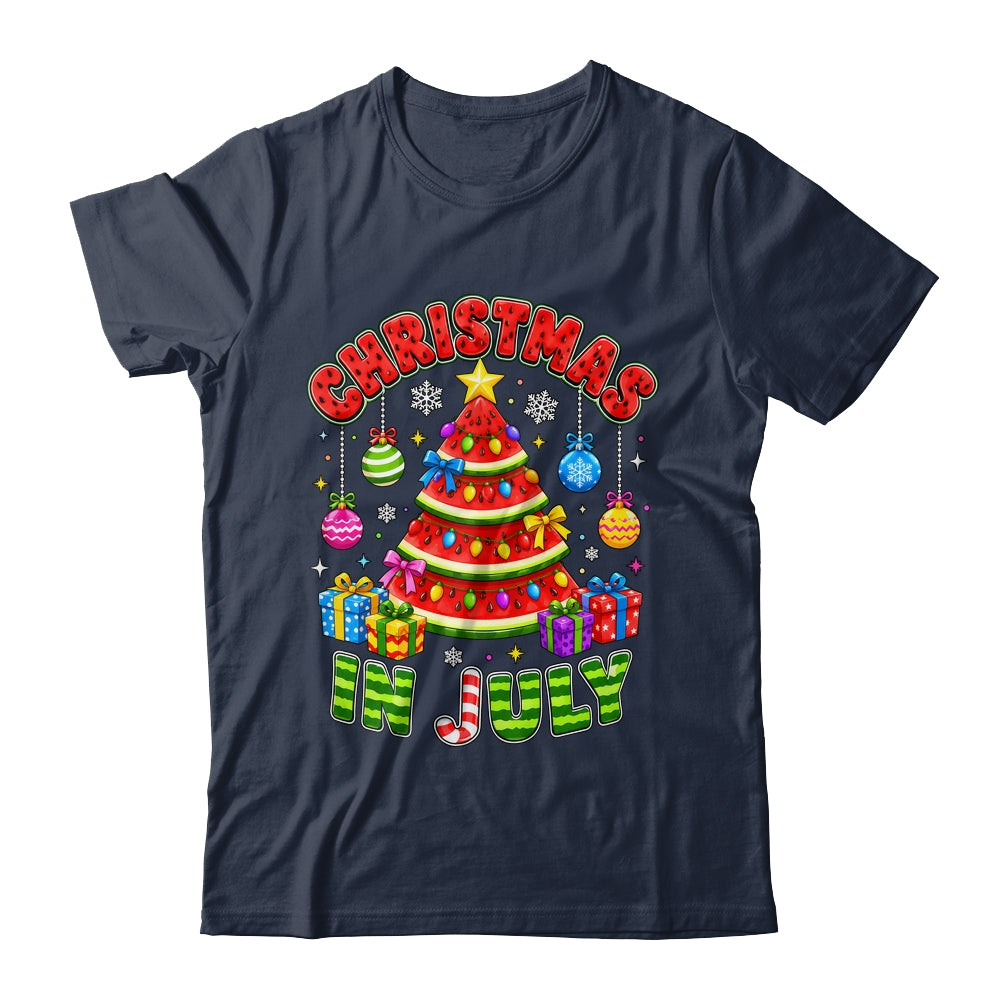 Christmas In July Watermelon Xmas Tree Summer Men Women Kids Shirt & Tank Top | siriusteestore