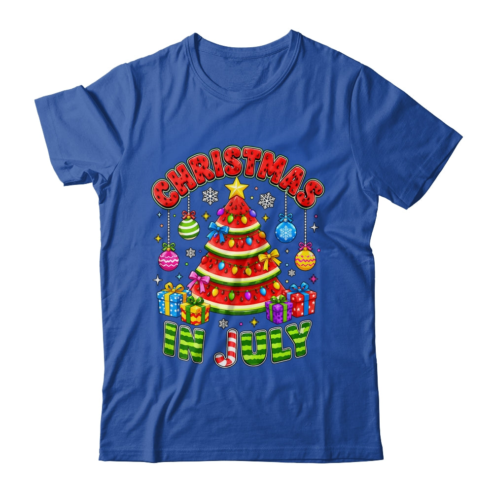 Christmas In July Watermelon Xmas Tree Summer Men Women Kids Shirt & Tank Top | siriusteestore