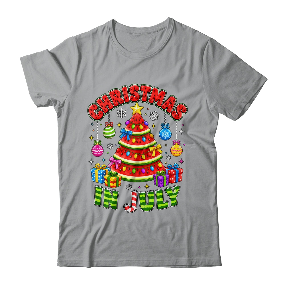 Christmas In July Watermelon Xmas Tree Summer Men Women Kids Shirt & Tank Top | siriusteestore