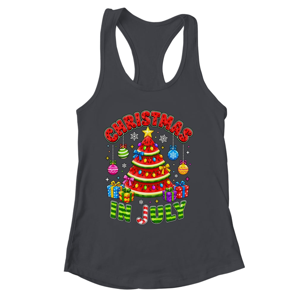 Christmas In July Watermelon Xmas Tree Summer Men Women Kids Shirt & Tank Top | siriusteestore