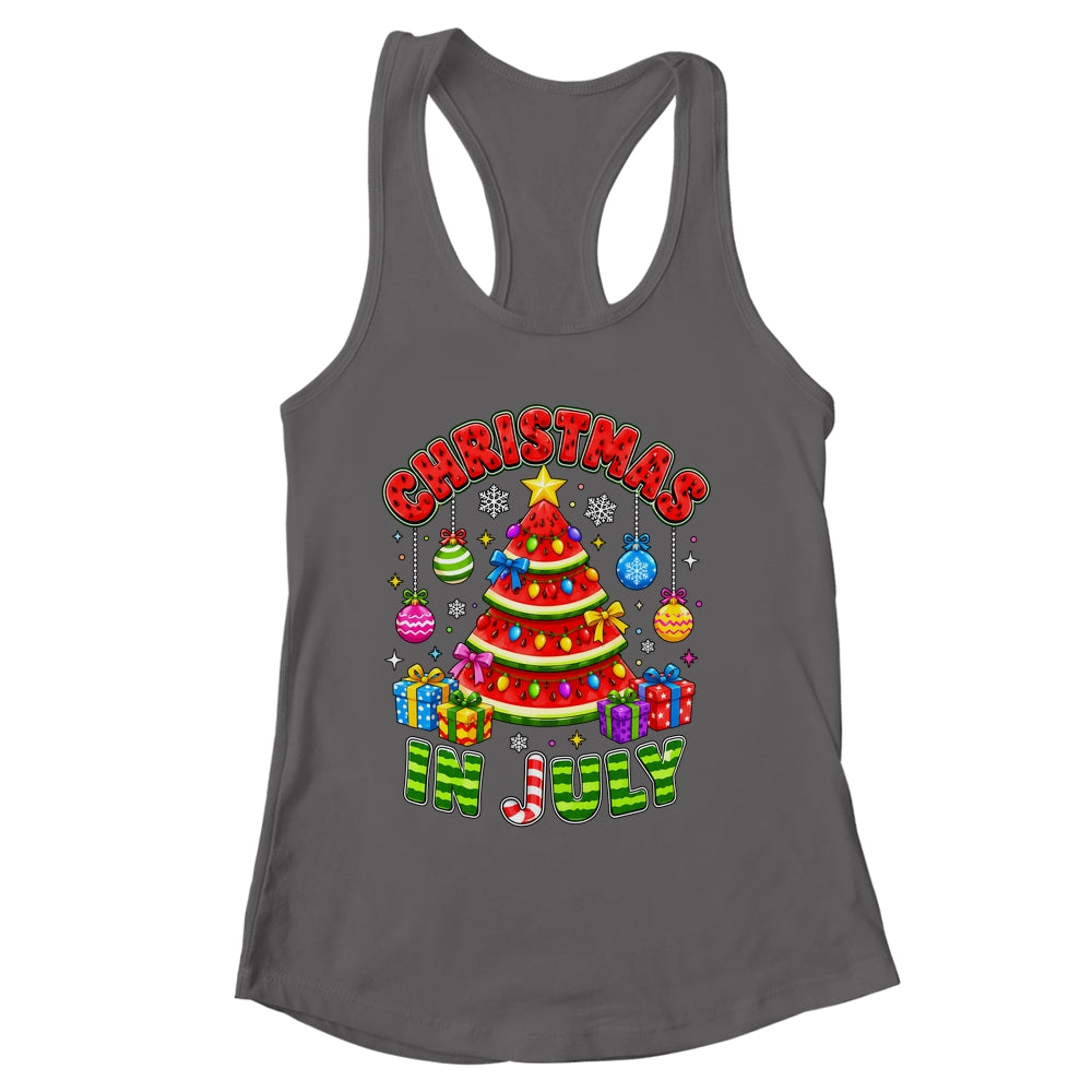 Christmas In July Watermelon Xmas Tree Summer Men Women Kids Shirt & Tank Top | siriusteestore