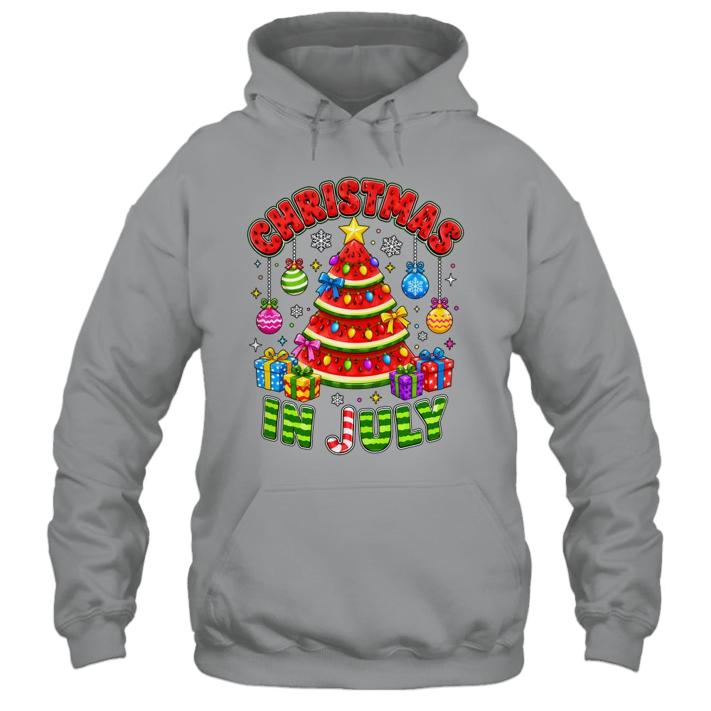 Christmas In July Watermelon Xmas Tree Summer Men Women Kids Shirt & Tank Top | siriusteestore